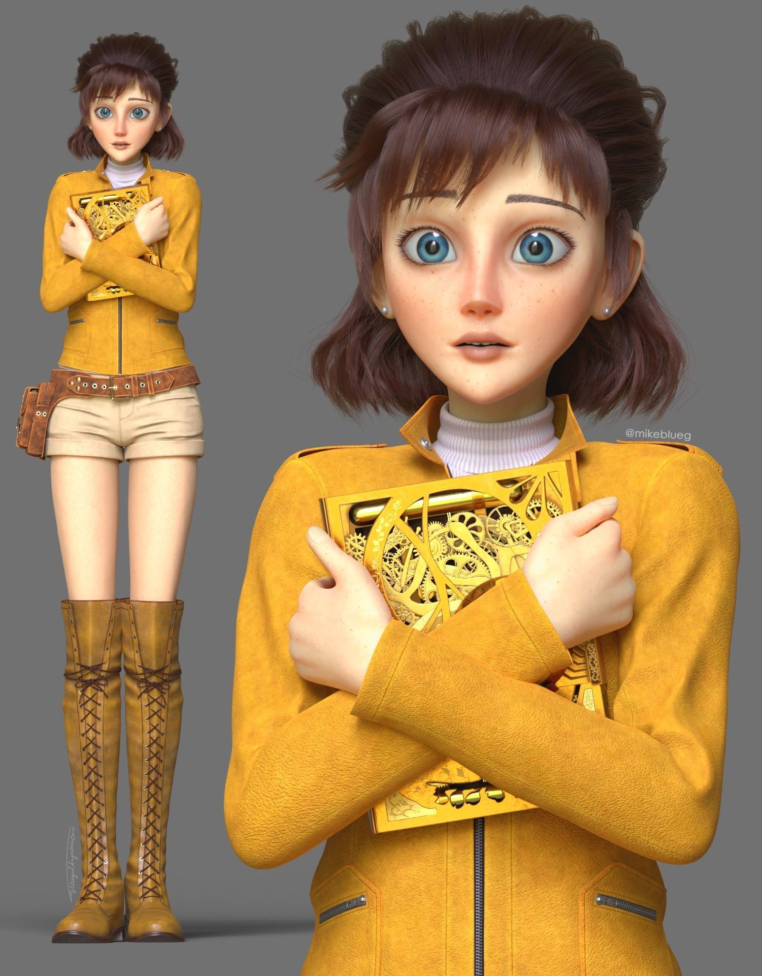 Laetitia Bresson Rigged - Lupin III The First Low-poly 3D model_2