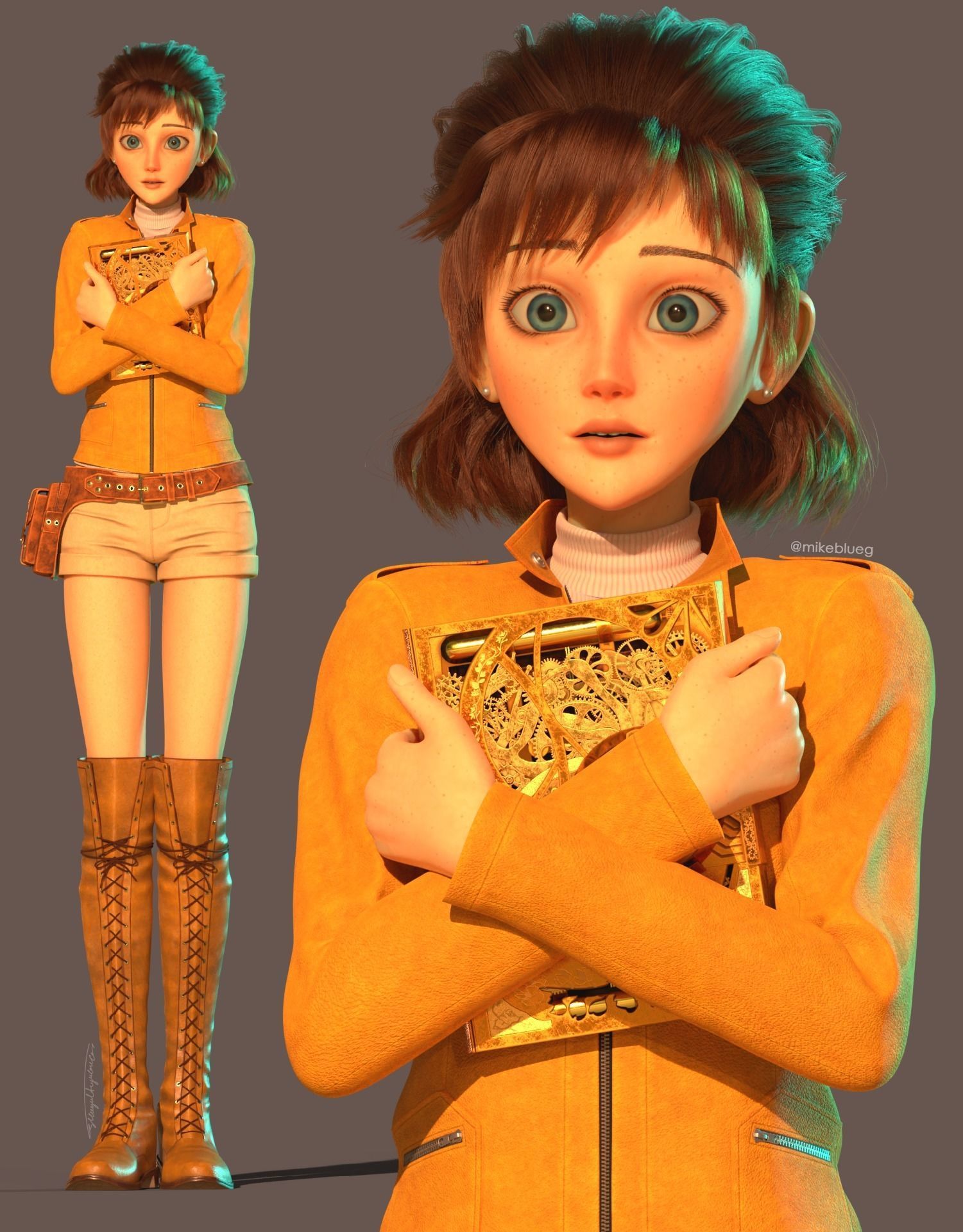 Laetitia Bresson Rigged - Lupin III The First Low-poly 3D model_3