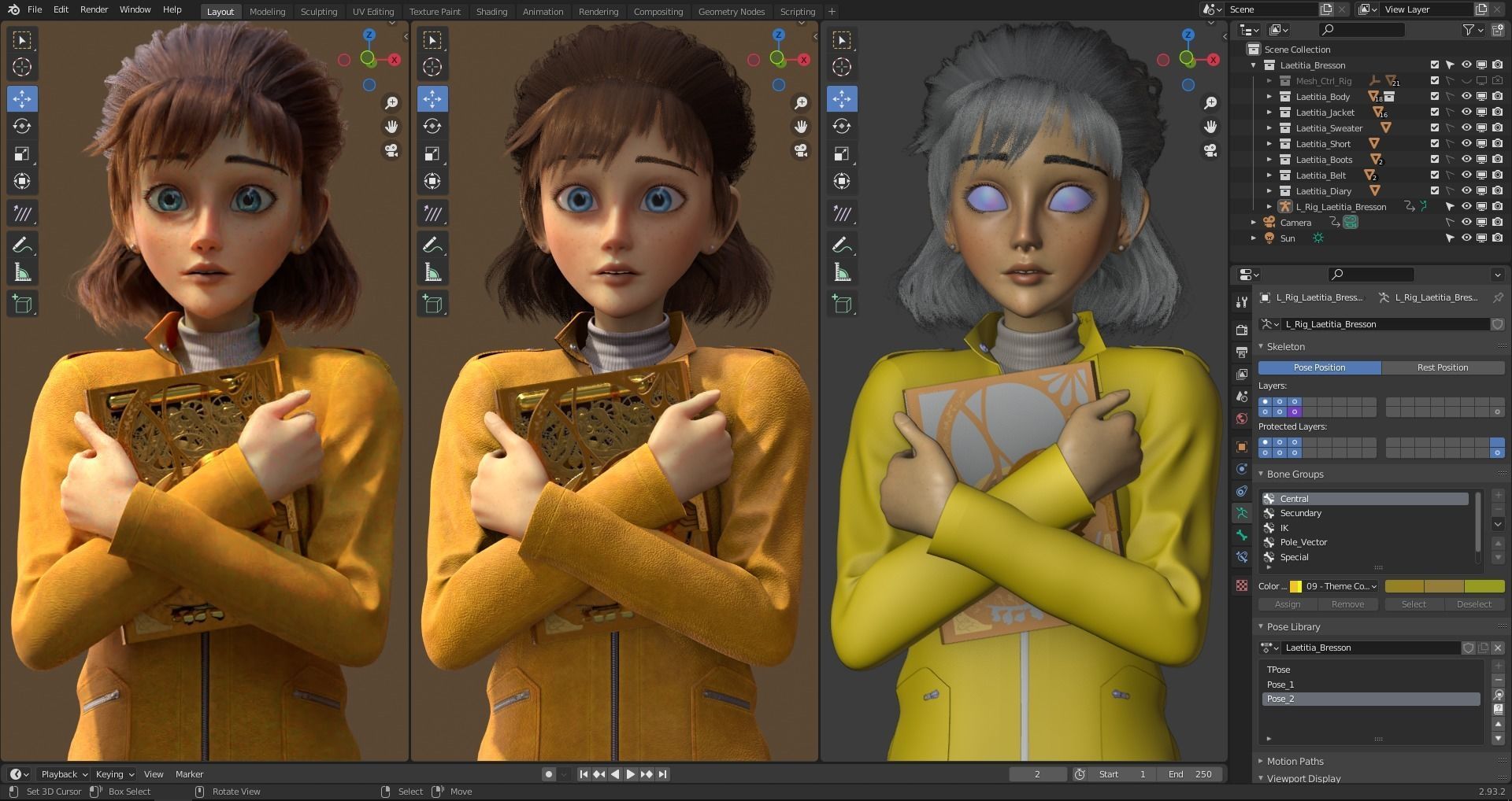 Laetitia Bresson Rigged - Lupin III The First Low-poly 3D model_11