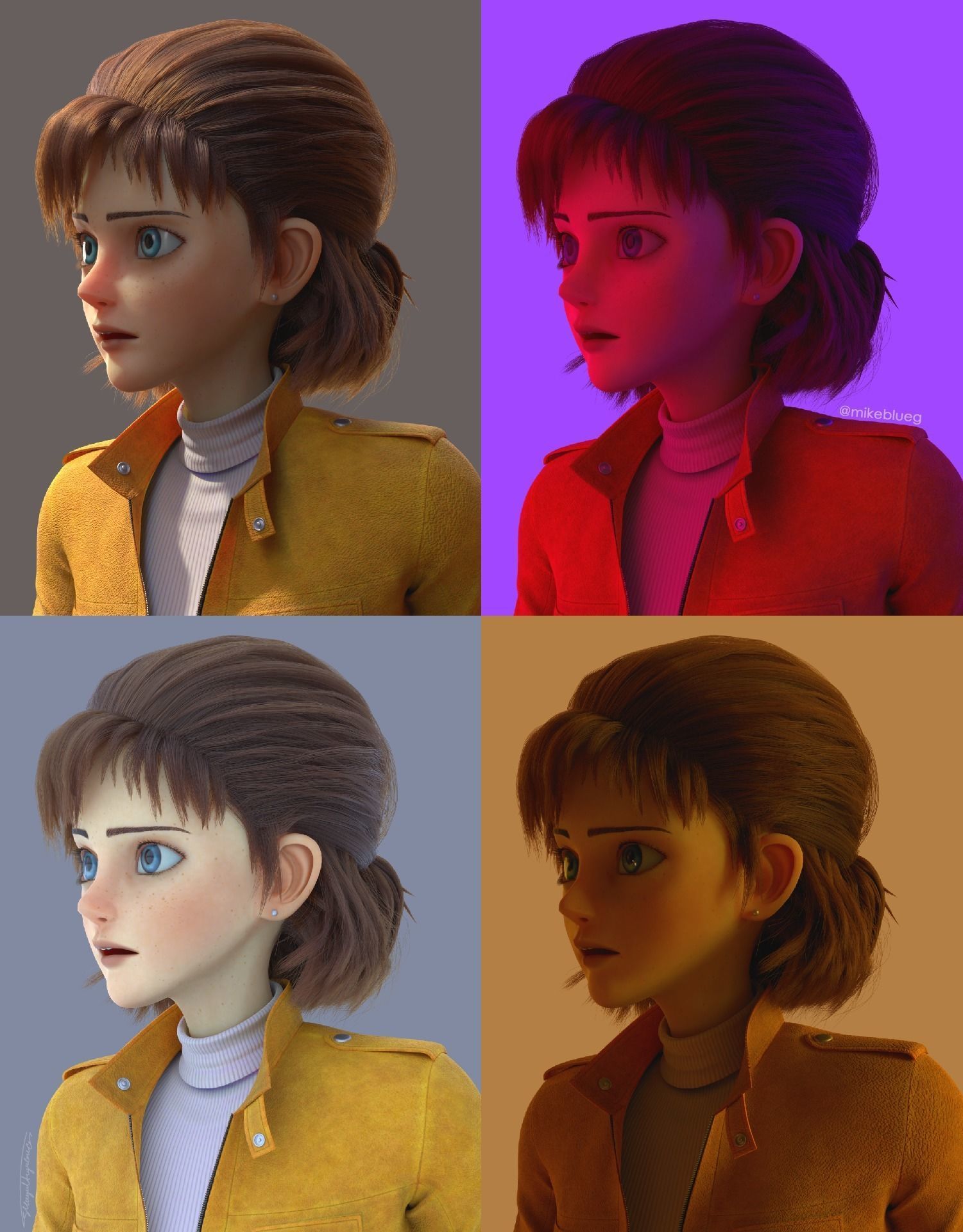 Laetitia Bresson Rigged - Lupin III The First Low-poly 3D model_1