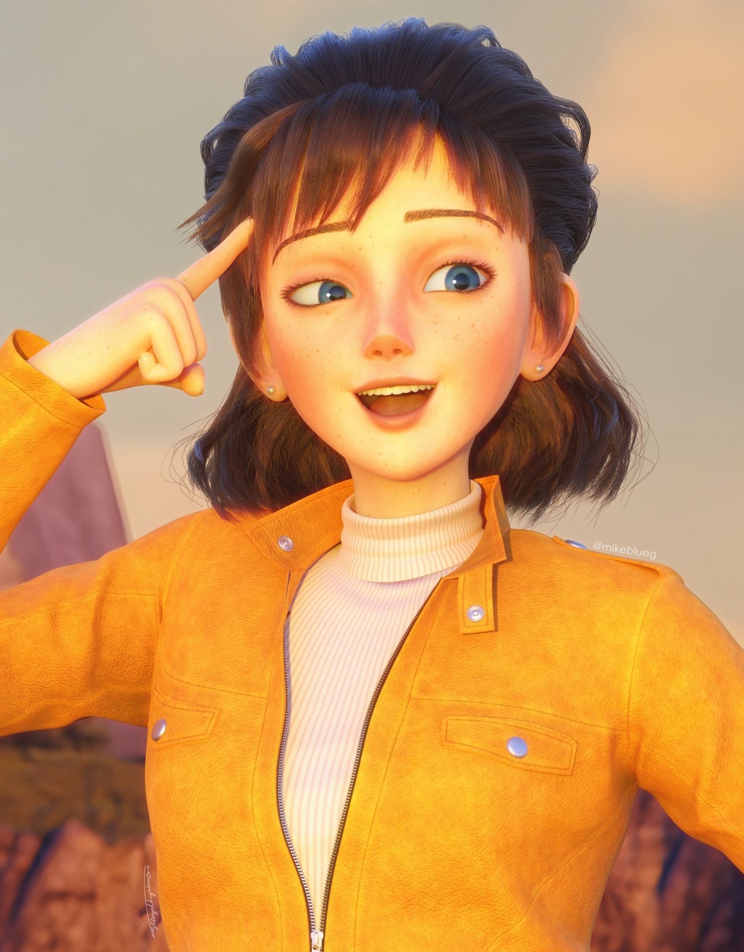 Laetitia Bresson Rigged - Lupin III The First Low-poly 3D model_12