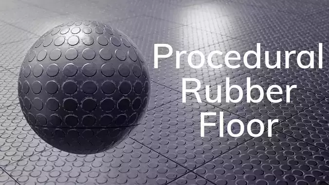 Procedural Rubber Floor Shader 3D model