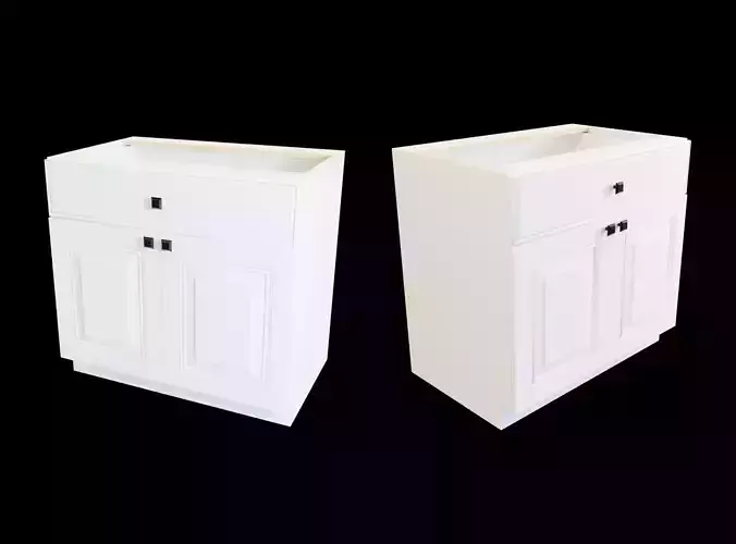 White Panel Door Cabinet