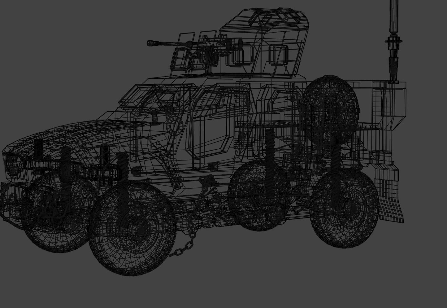 Osh-Kosh MATV Low-poly 3D model_2
