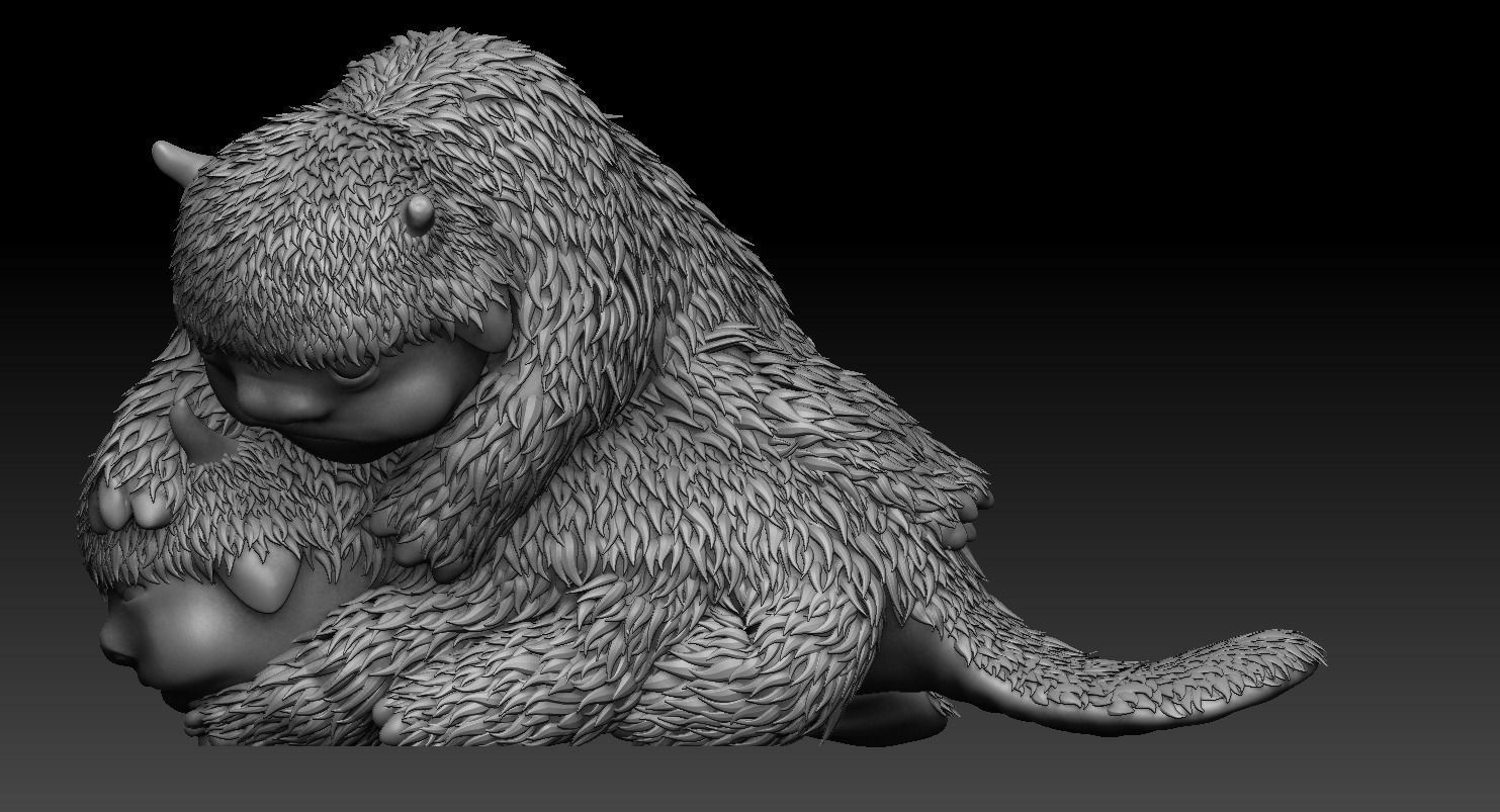 Avatar The Last AirBender Baby Bison 3D print model_2