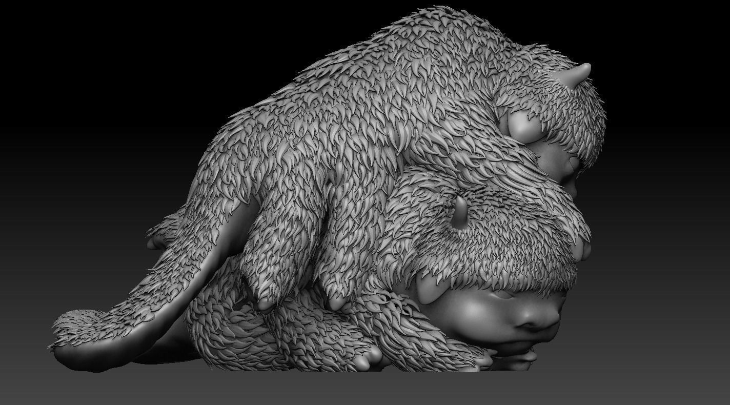 Avatar The Last AirBender Baby Bison 3D print model_1