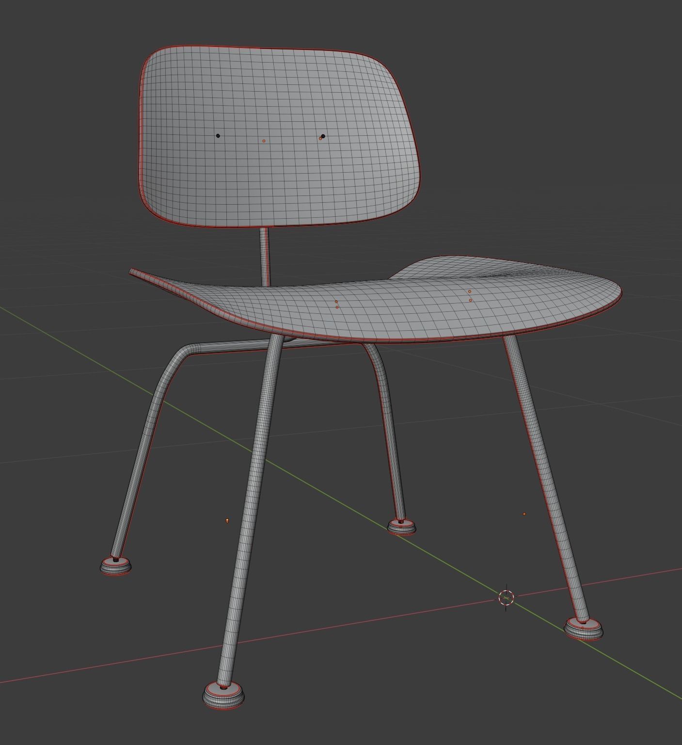 Eames- DCM chair 3D model_4
