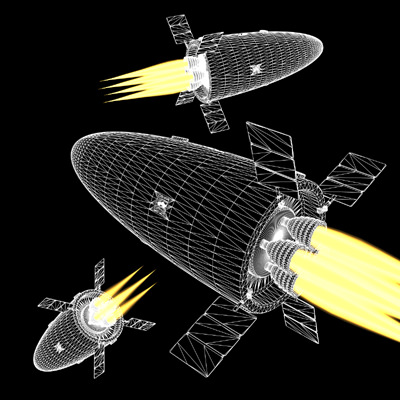 SciFi Drone Kill Spacecraft Vehicles 3D model_4