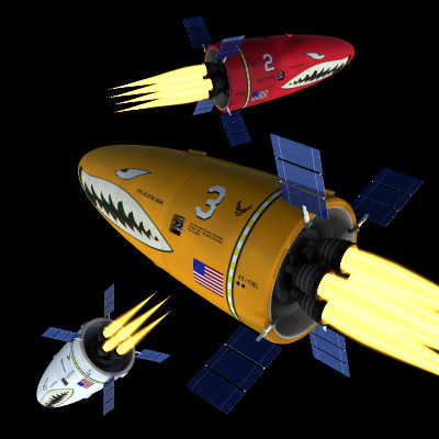 SciFi Drone Kill Spacecraft Vehicles 3D model_3