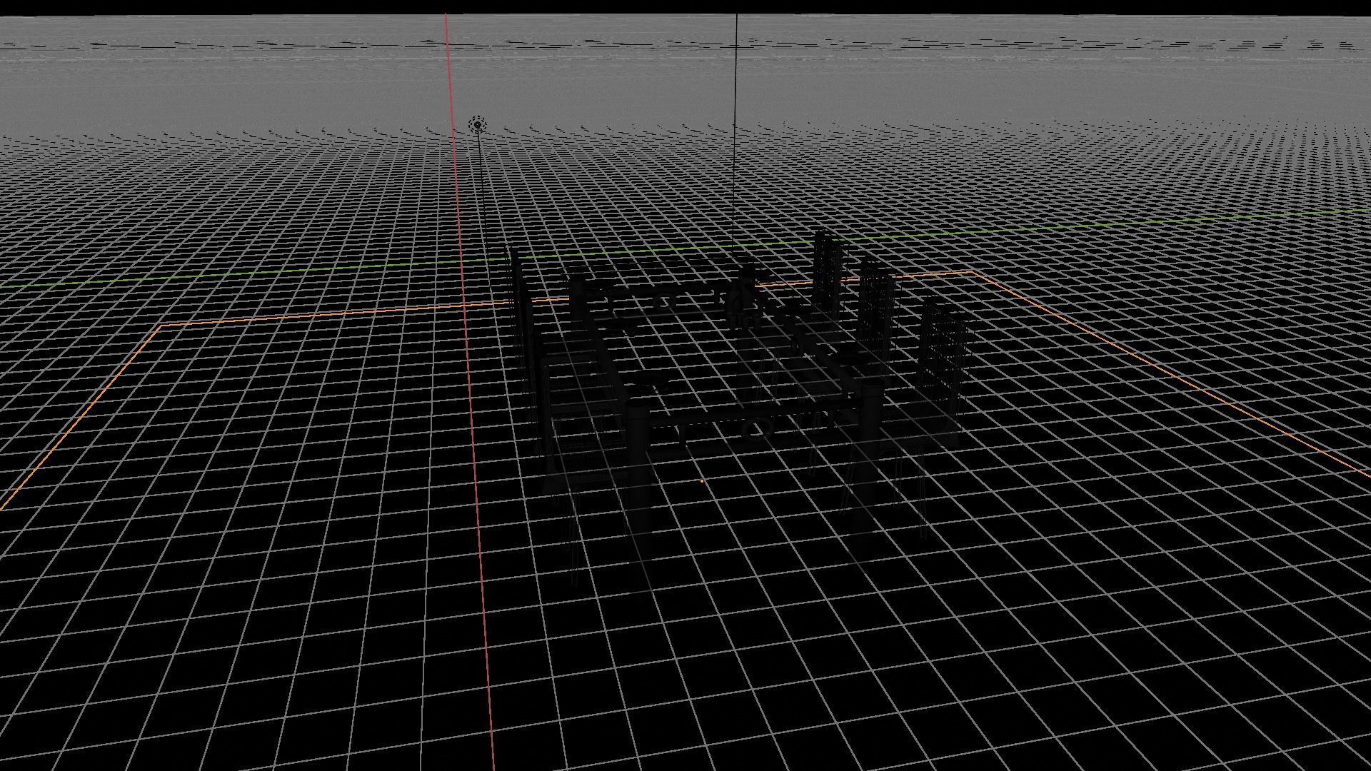 ceramic dining table 3D model_4