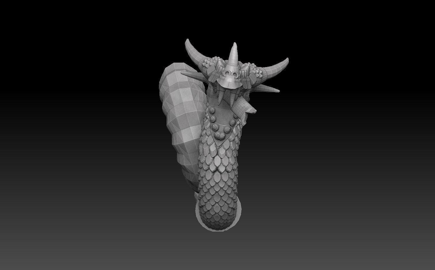 Nautiloid Dragon 3D print model_11