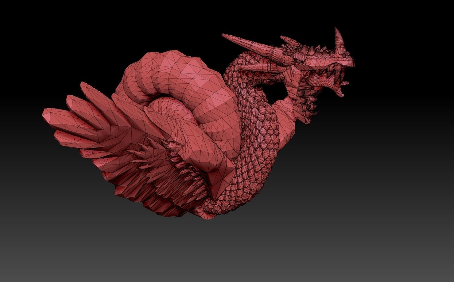 Nautiloid Dragon 3D print model_16