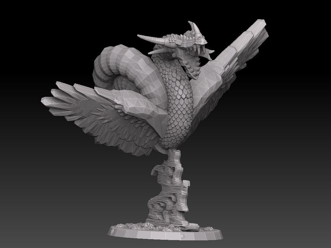 Nautiloid Dragon 3D print model_2