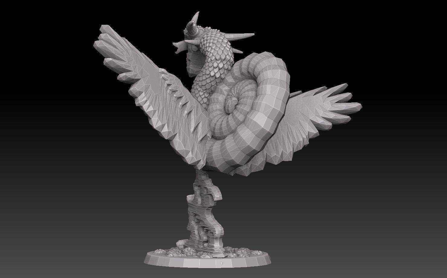 Nautiloid Dragon 3D print model_7