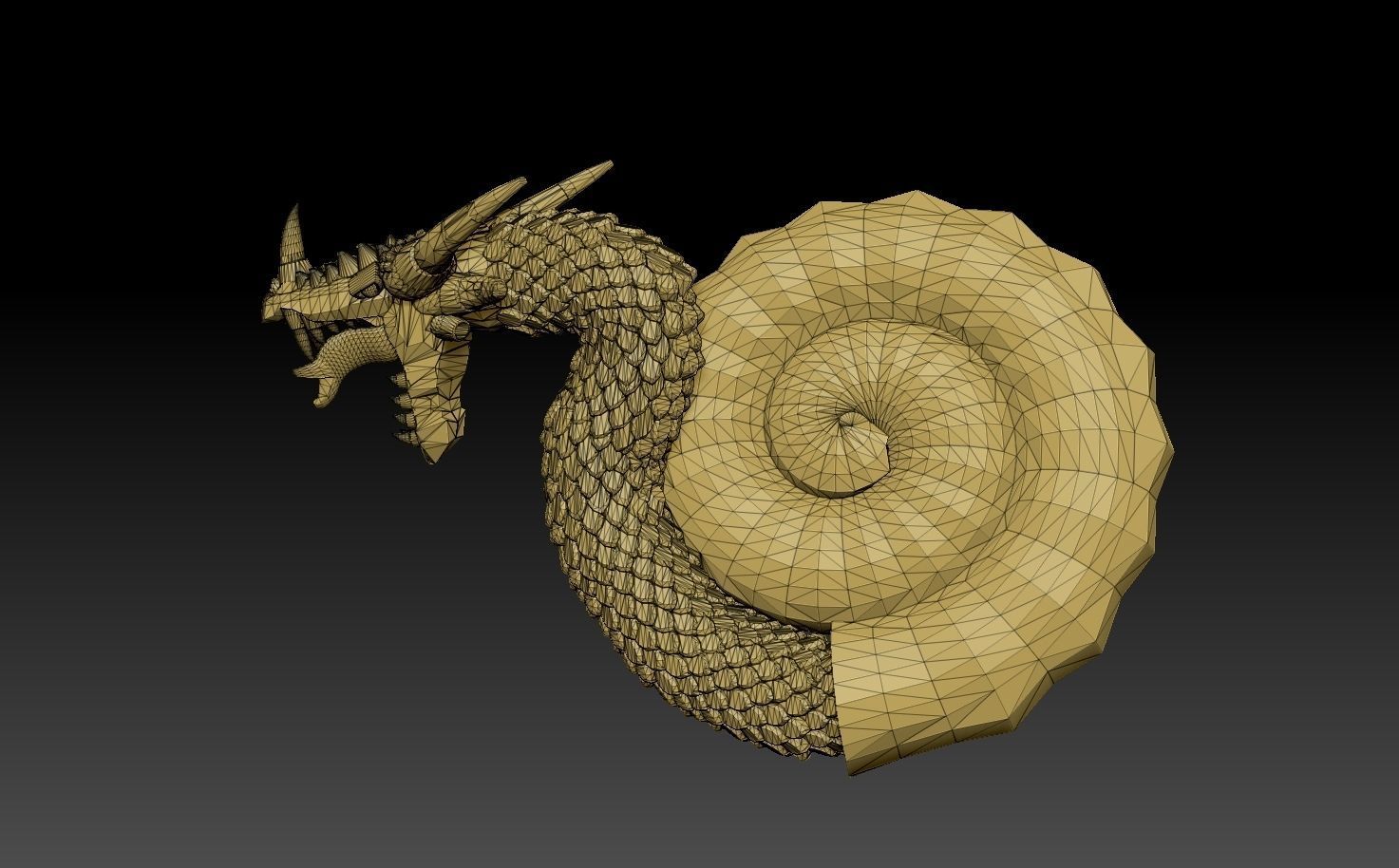 Nautiloid Dragon 3D print model_15
