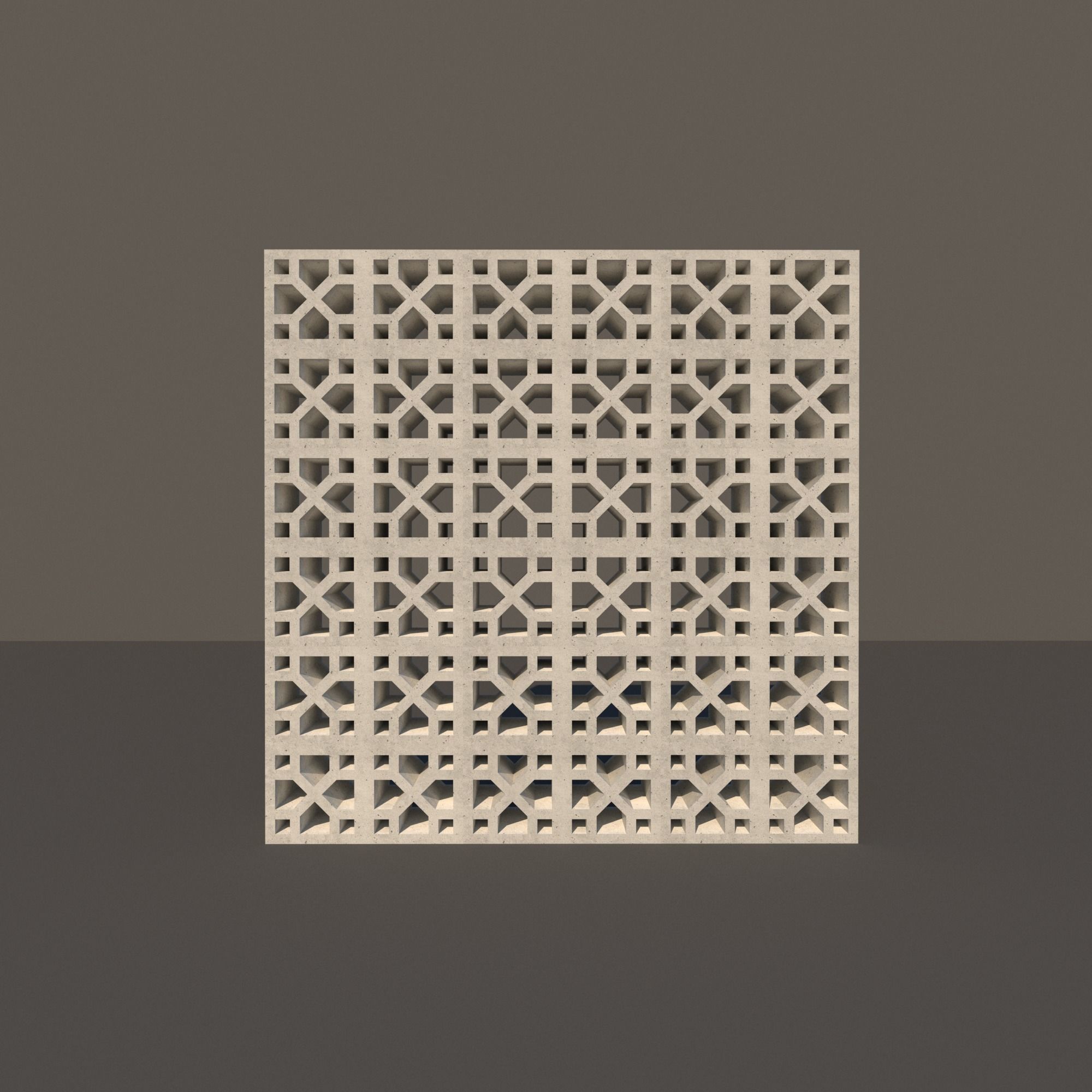 Concrete Lattice 05 3D model_2