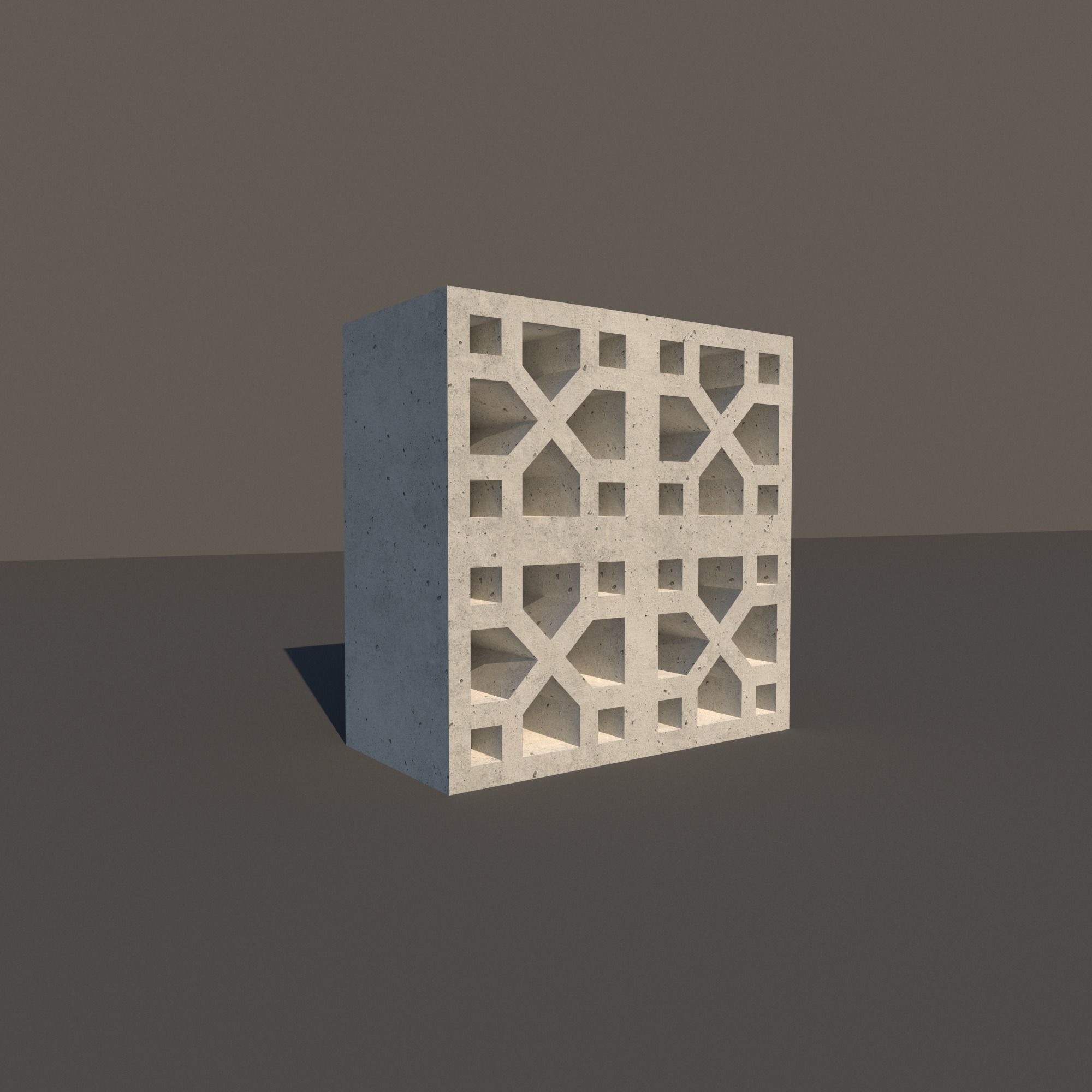 Concrete Lattice 05 3D model_1