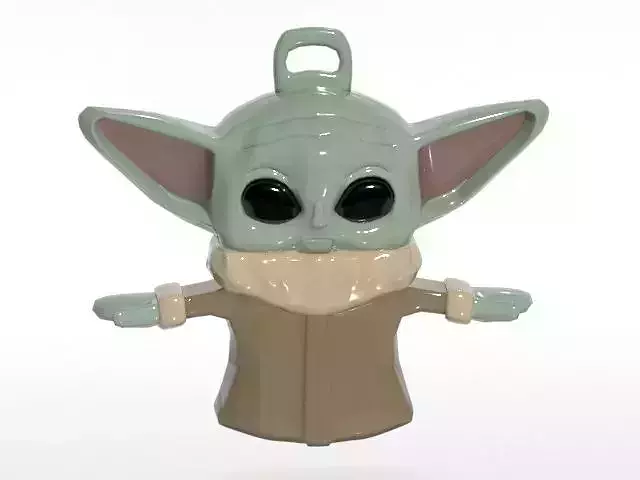 Baby yoda keychain