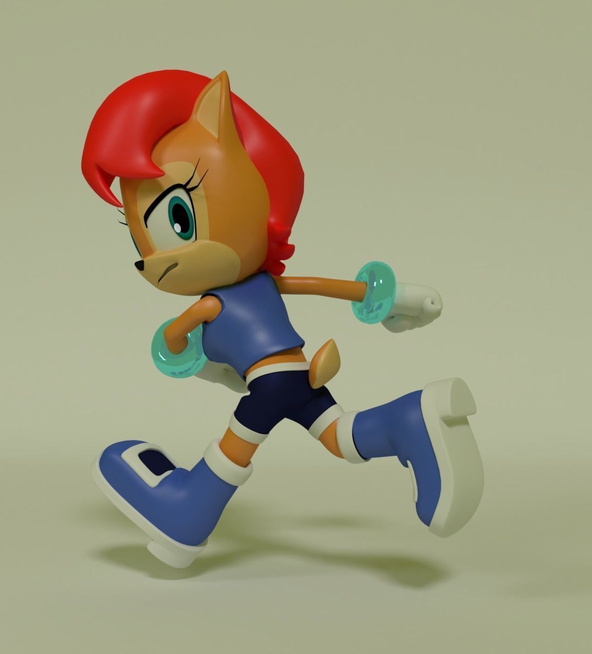 Sally Acorn Model 3D model_3