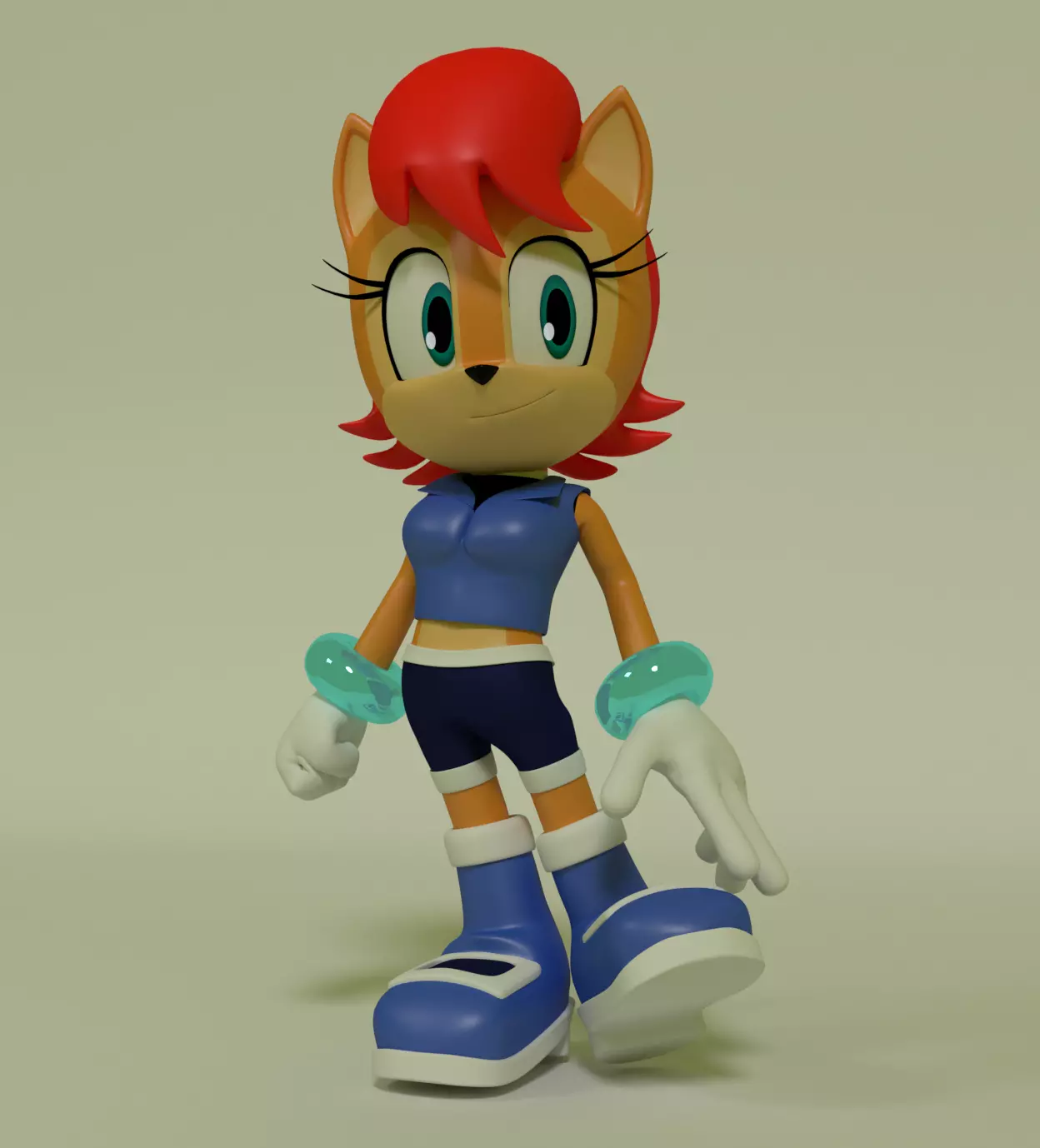 Sally Acorn Model 3D model_0