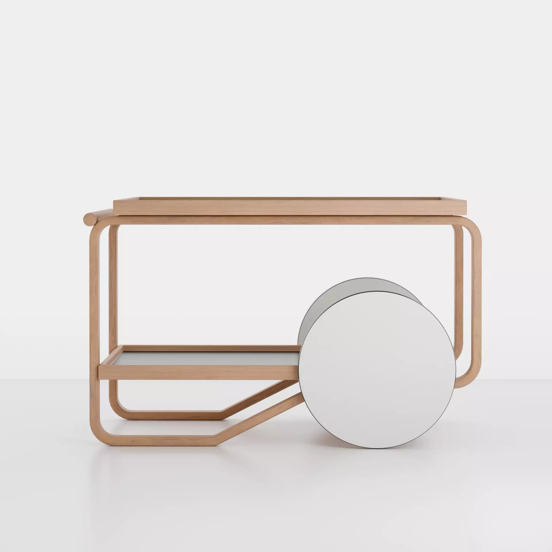 Alvar Aalto-Artek serving trolley 901 3D model_0