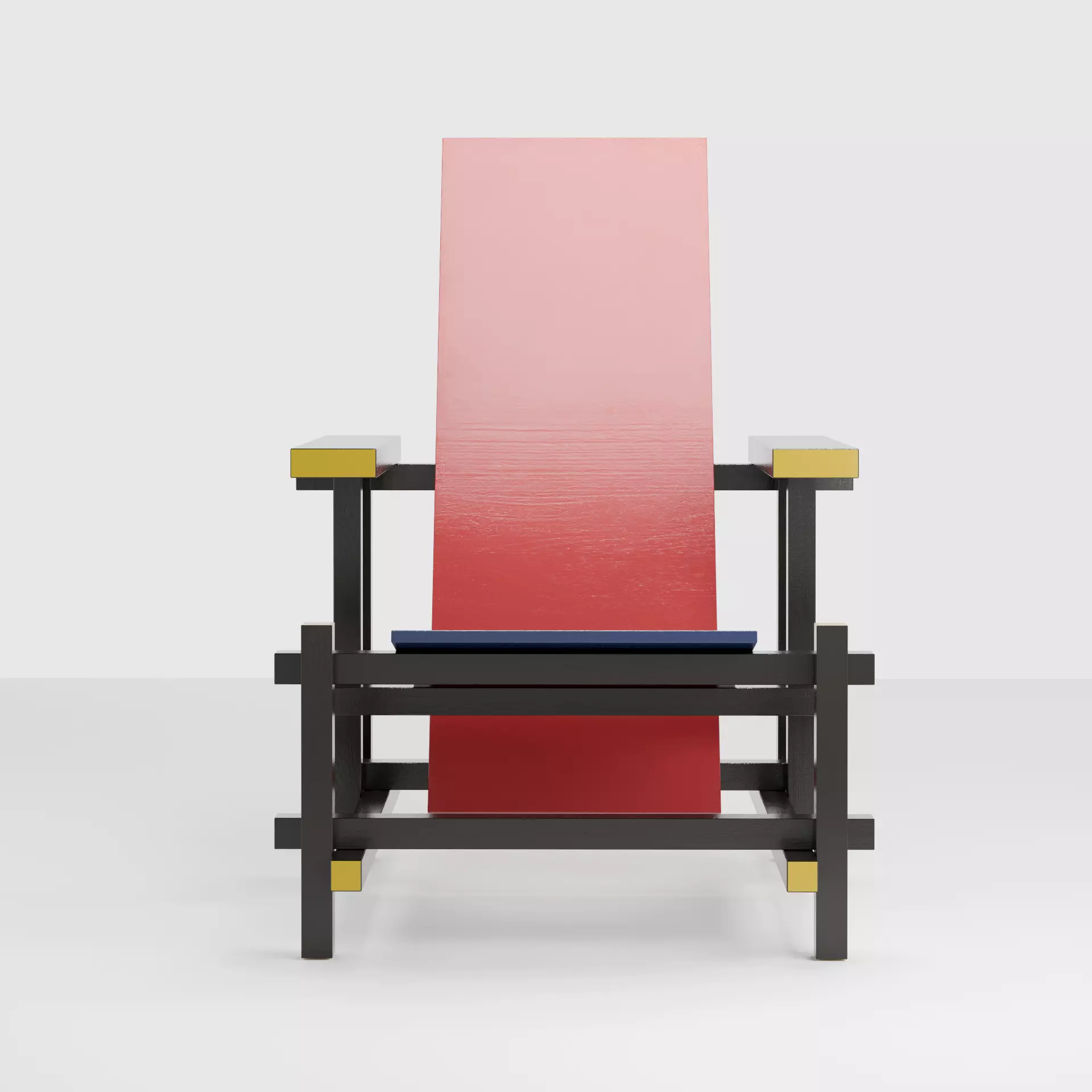 Rietveld- Red and blue chair 3D model_2
