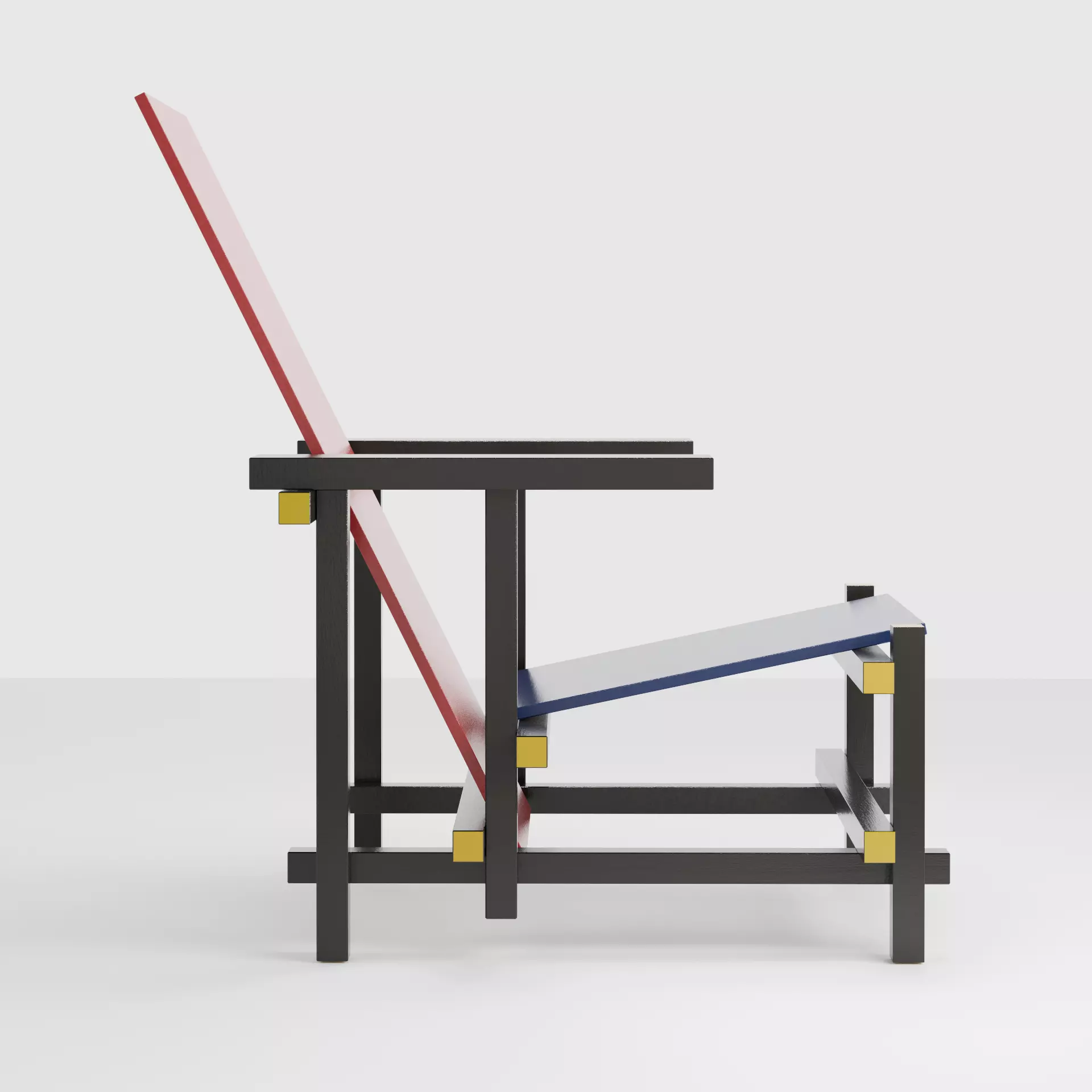 Rietveld- Red and blue chair 3D model_1