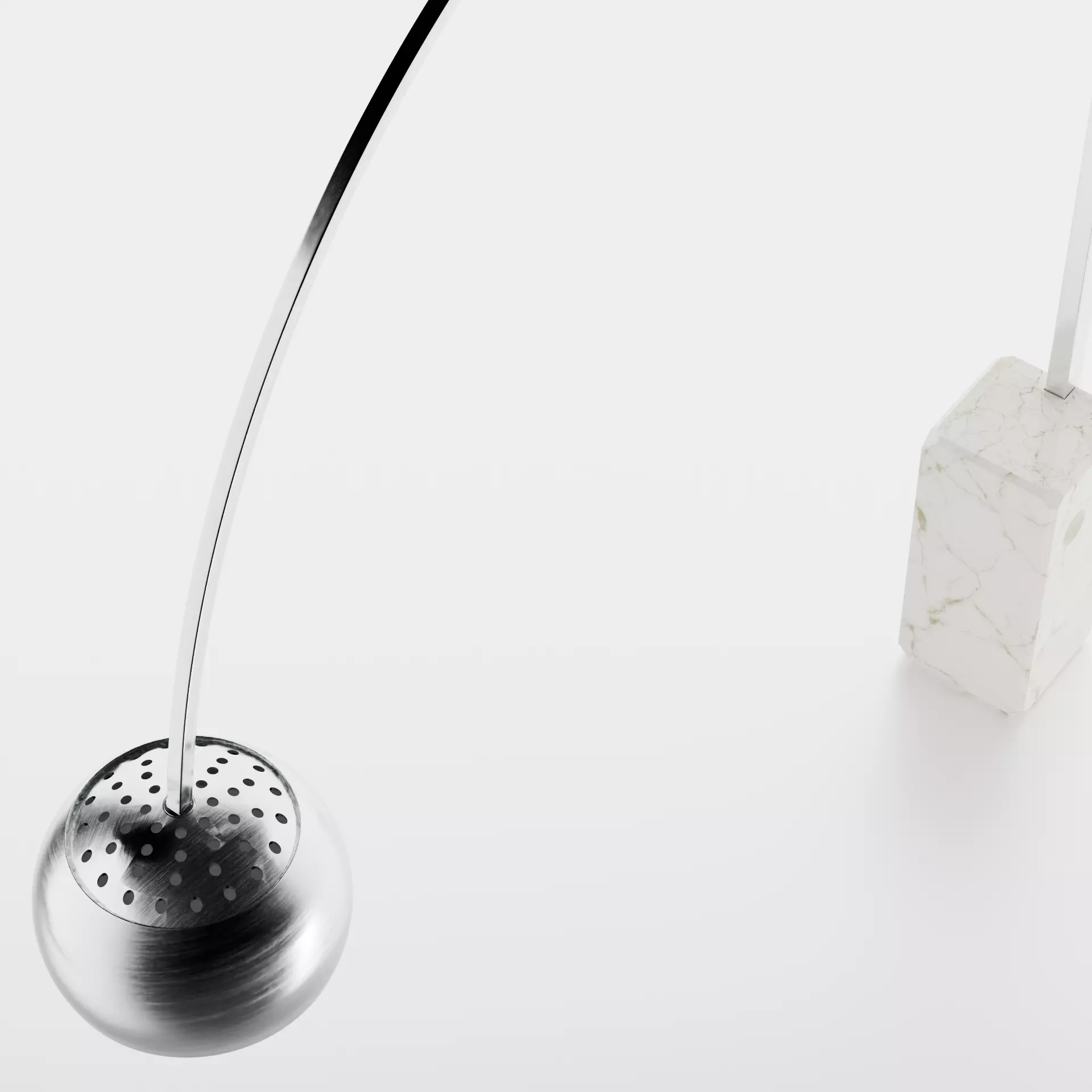 Achille and Pier Castiglioni- Arco Floor Lamp 3D model_3