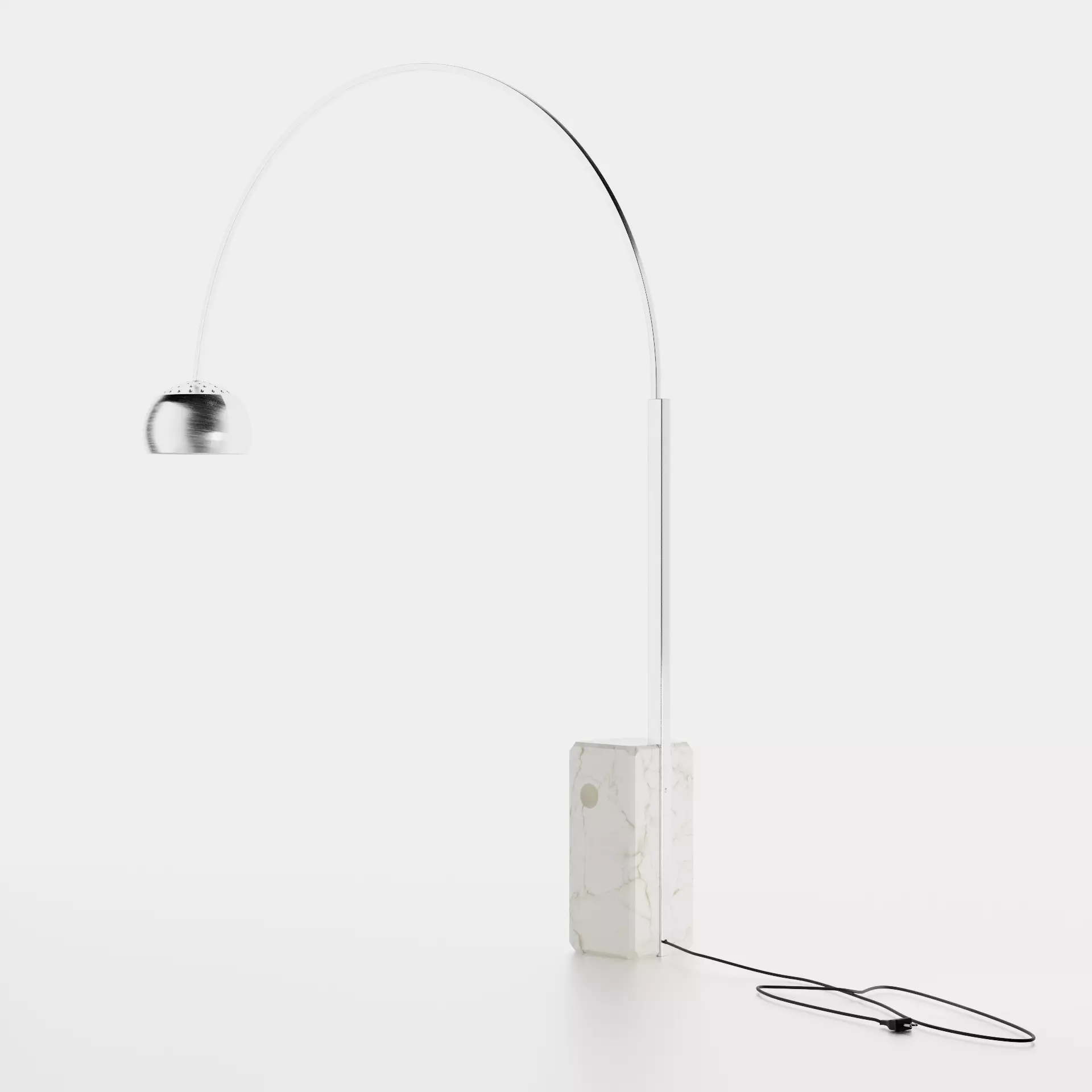 Achille and Pier Castiglioni- Arco Floor Lamp 3D model_2