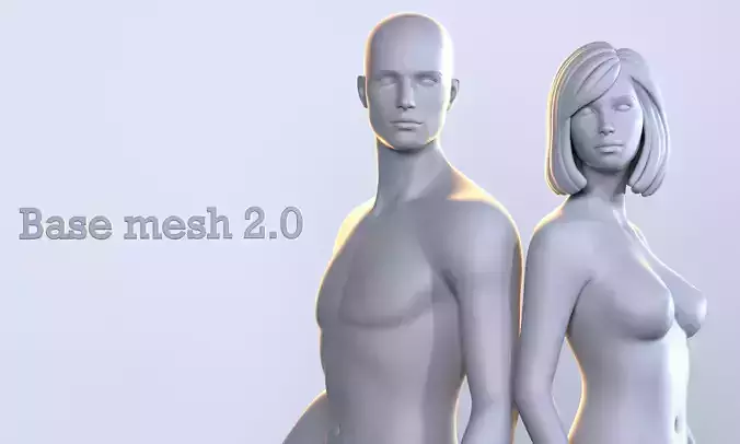 Base mesh 3D model