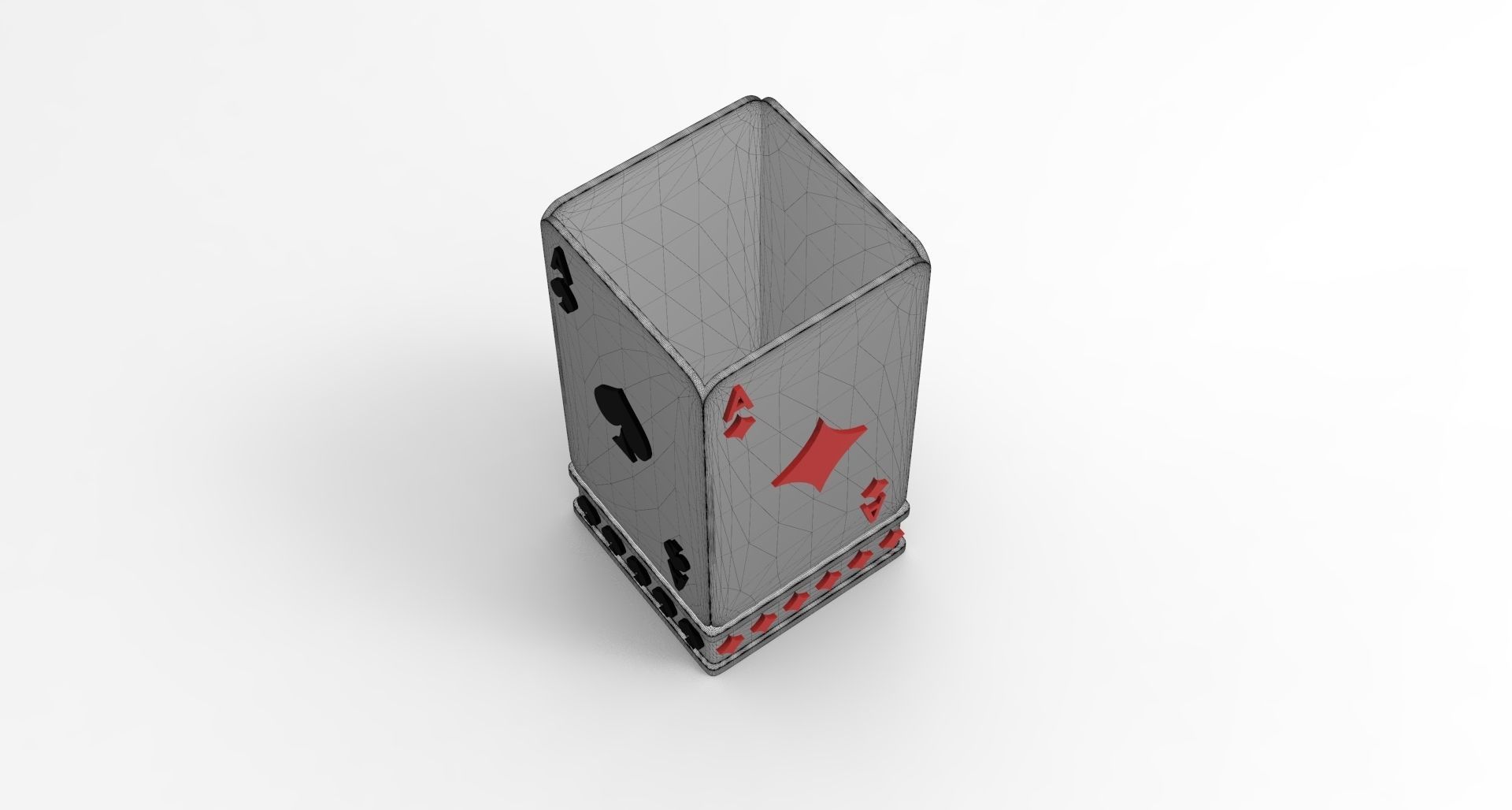 Card Box Pencil and Pen Container 3D print model_7