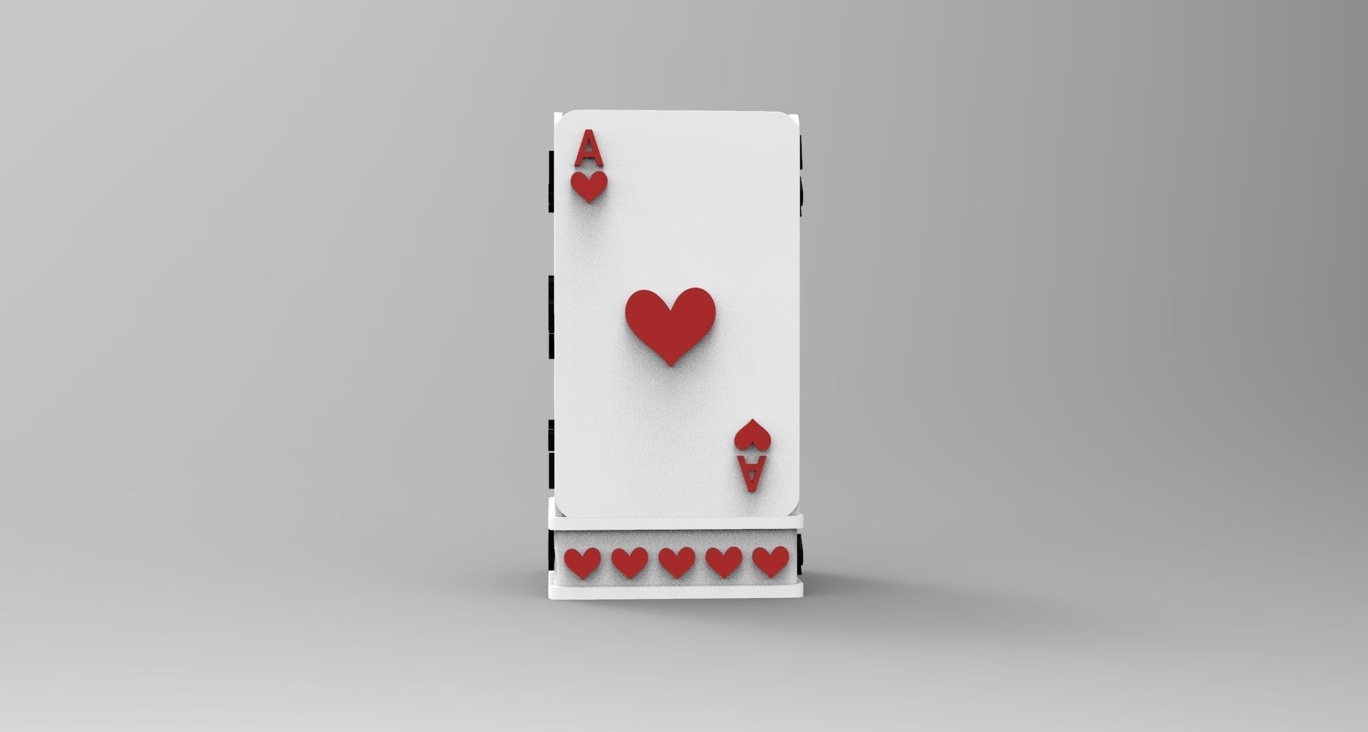 Card Box Pencil and Pen Container 3D print model_1