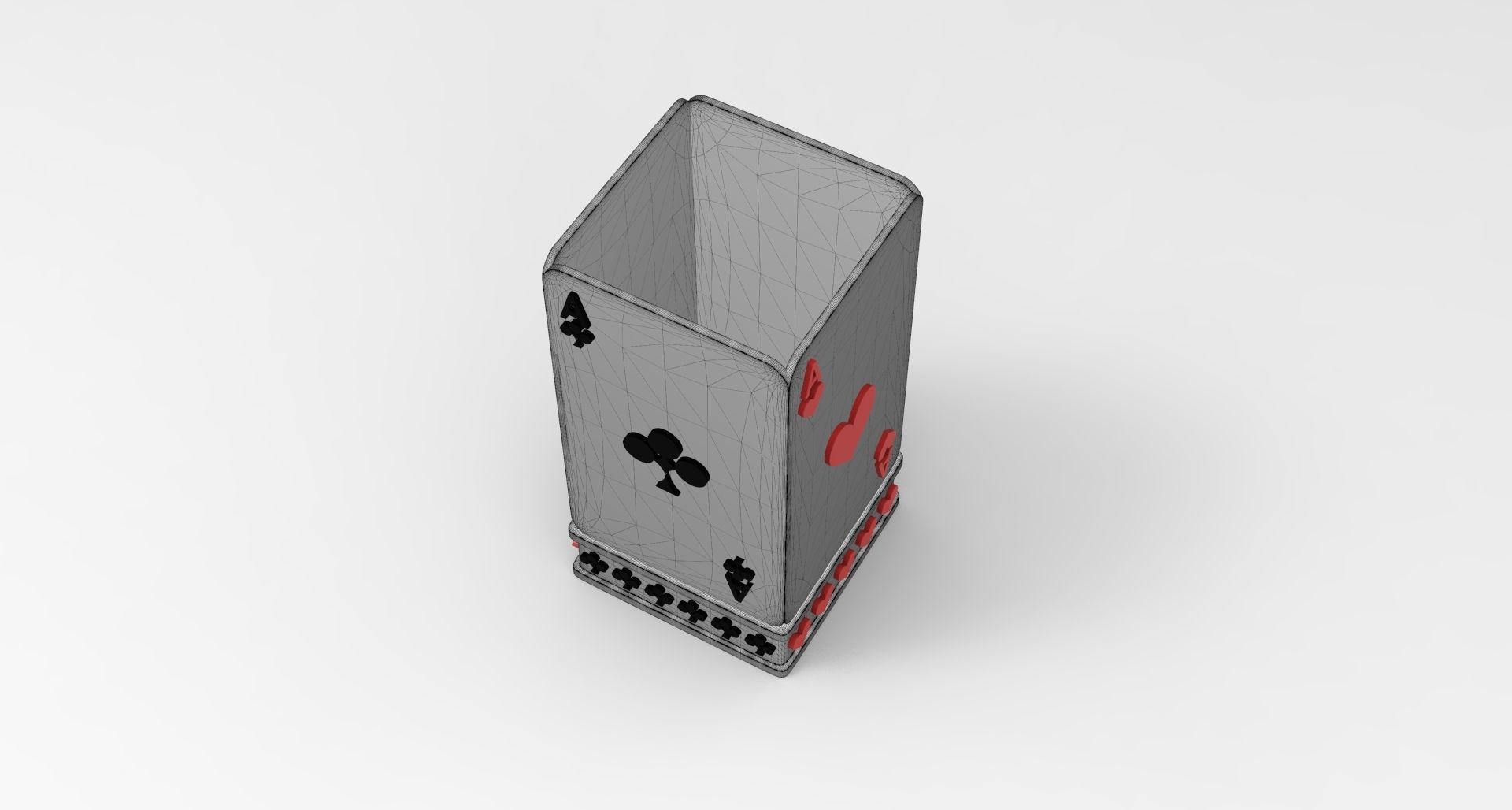 Card Box Pencil and Pen Container 3D print model_6