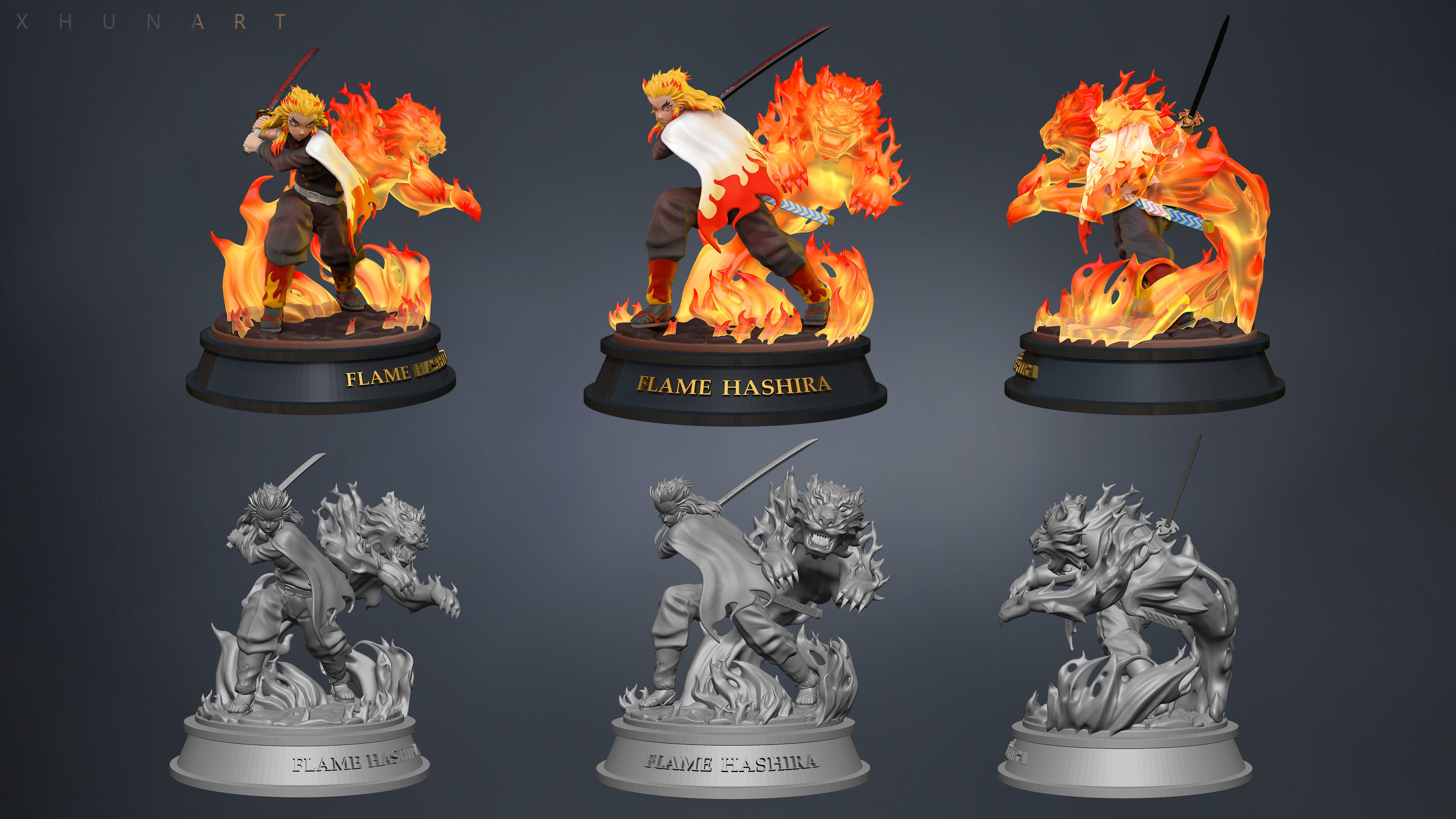 Demon Slayer - Kyojuro Rengoku 3D print model_1