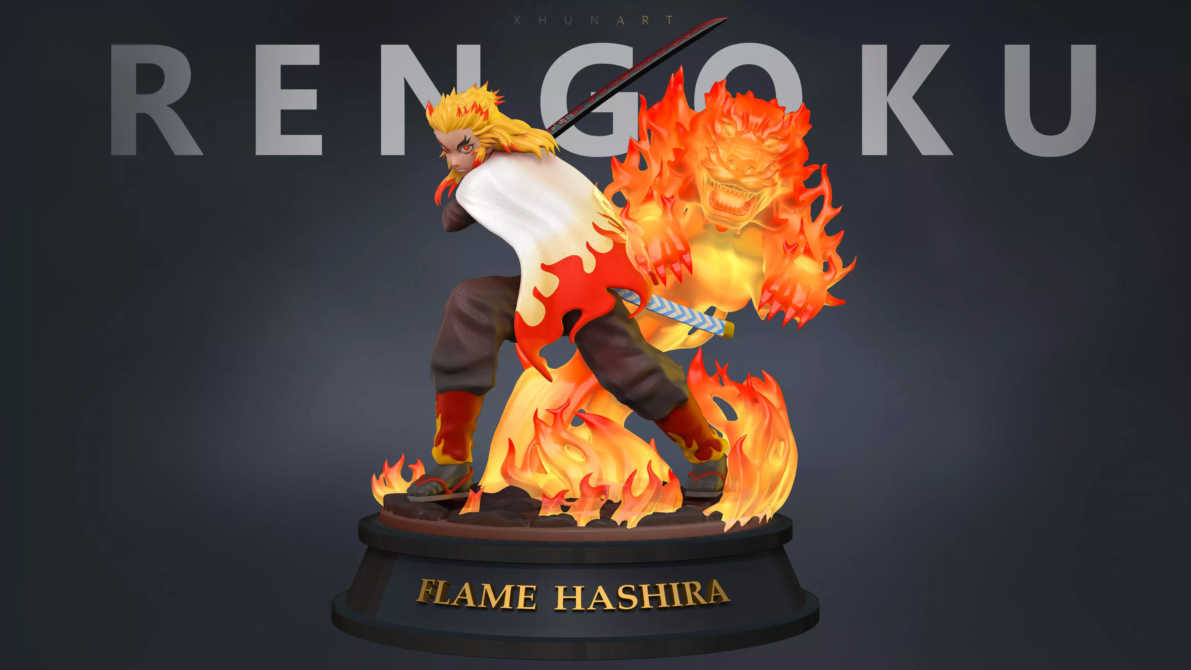 Demon Slayer - Kyojuro Rengoku 3D print model_0