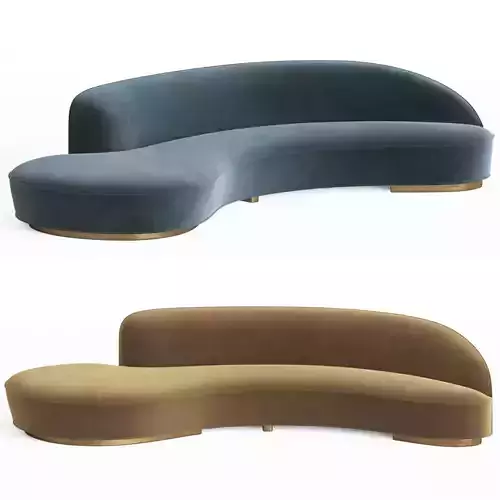 Vladimir Kagan Serpentine Sofa 3D model