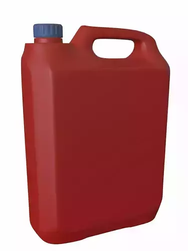 Plastic Oil CAN Low-poly 3D model