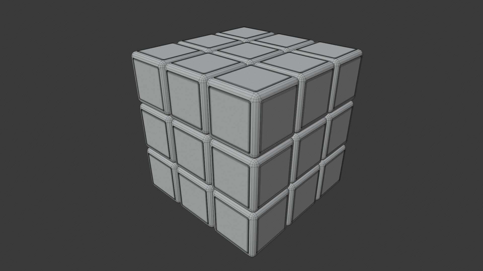 Rubixs Cube Free 3D model_4