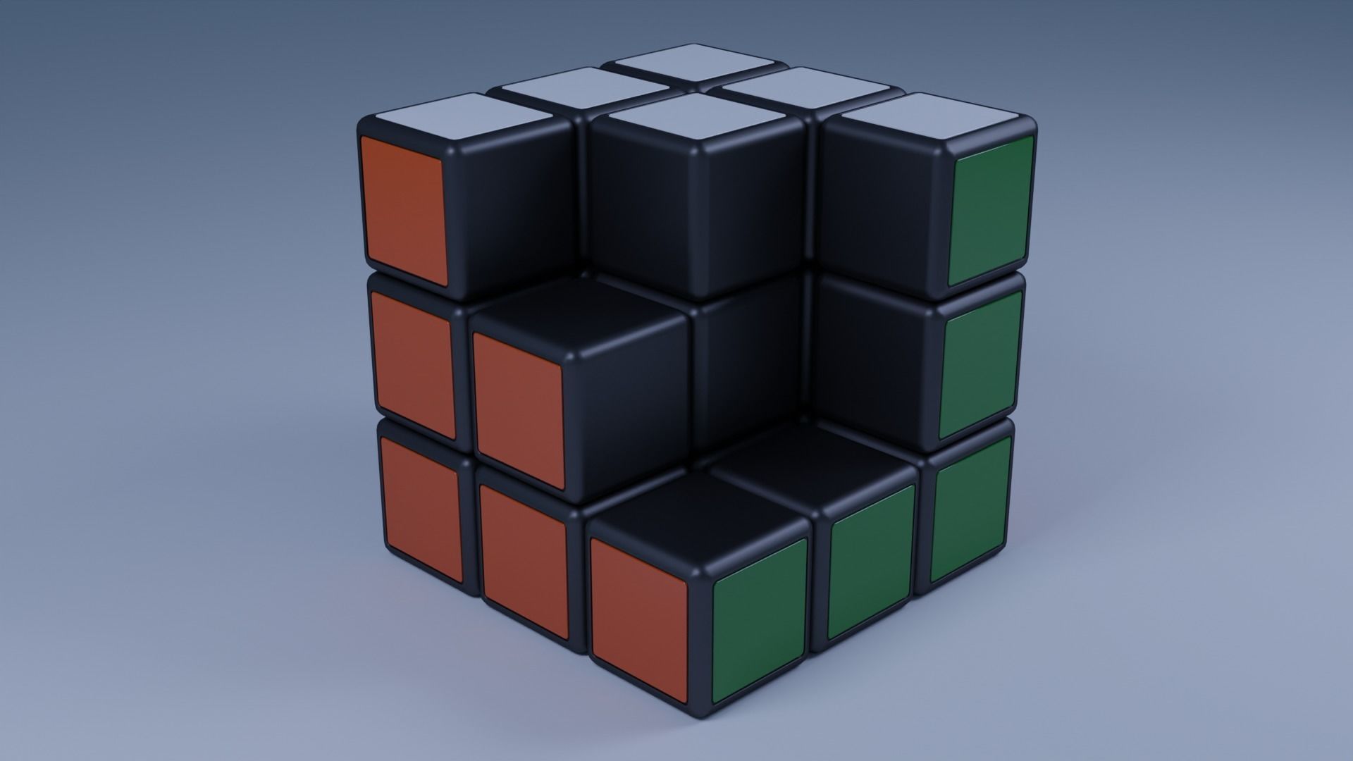 Rubixs Cube Free 3D model_3