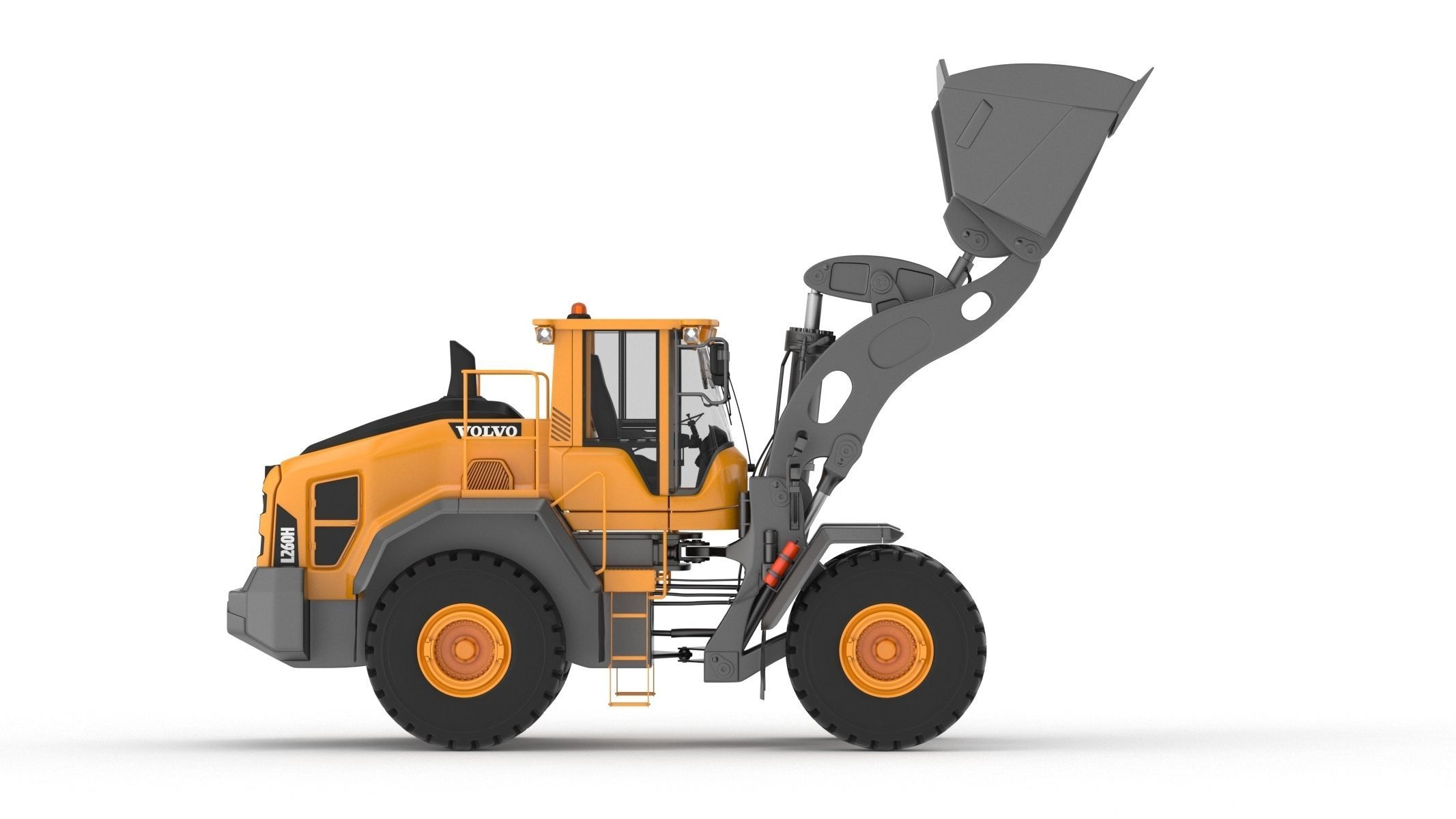 Volvo L260H Wheel Loader 3D model_6