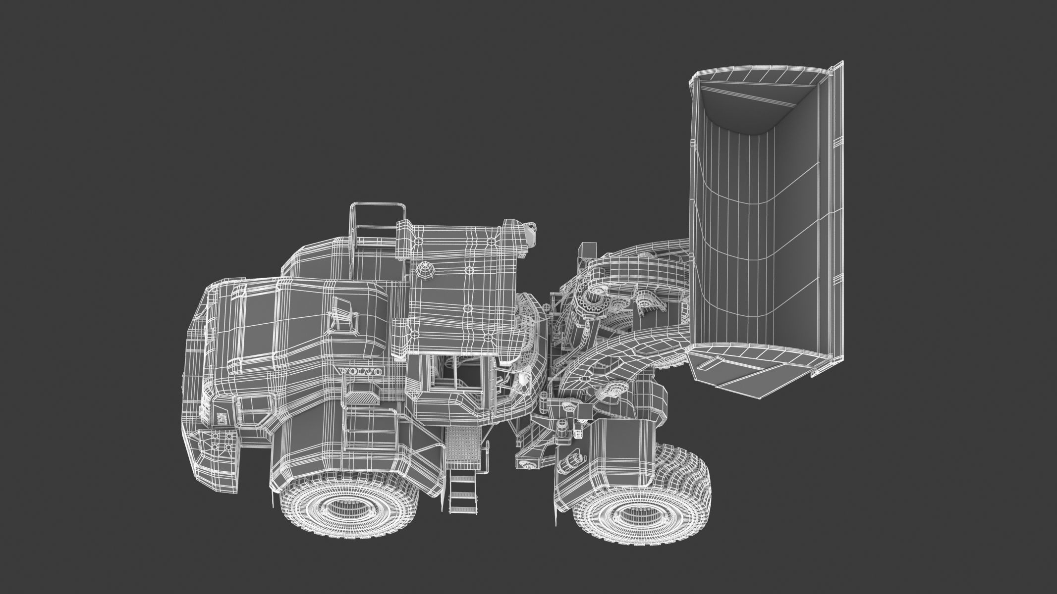 Volvo L260H Wheel Loader 3D model_28