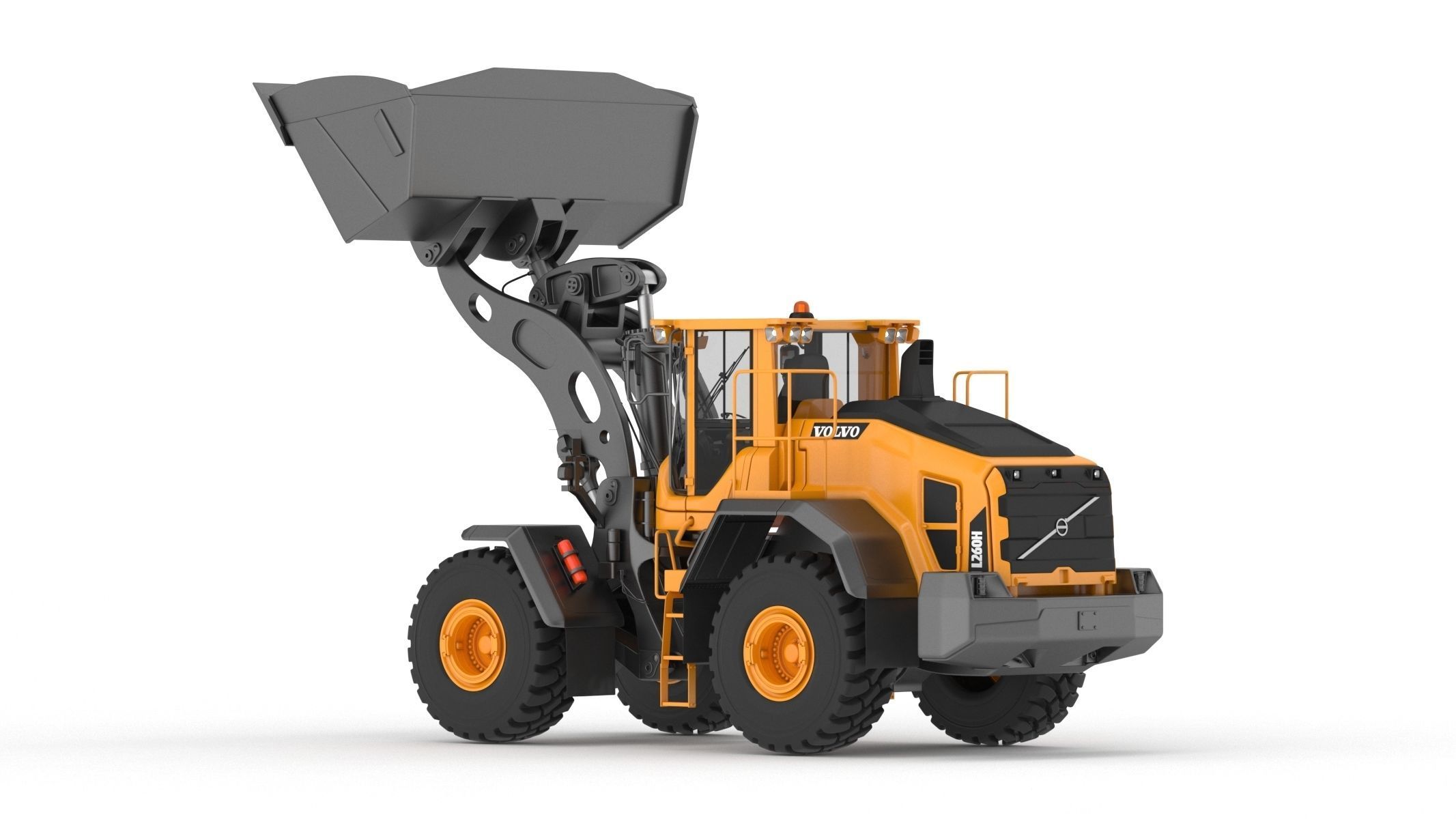 Volvo L260H Wheel Loader 3D model_2