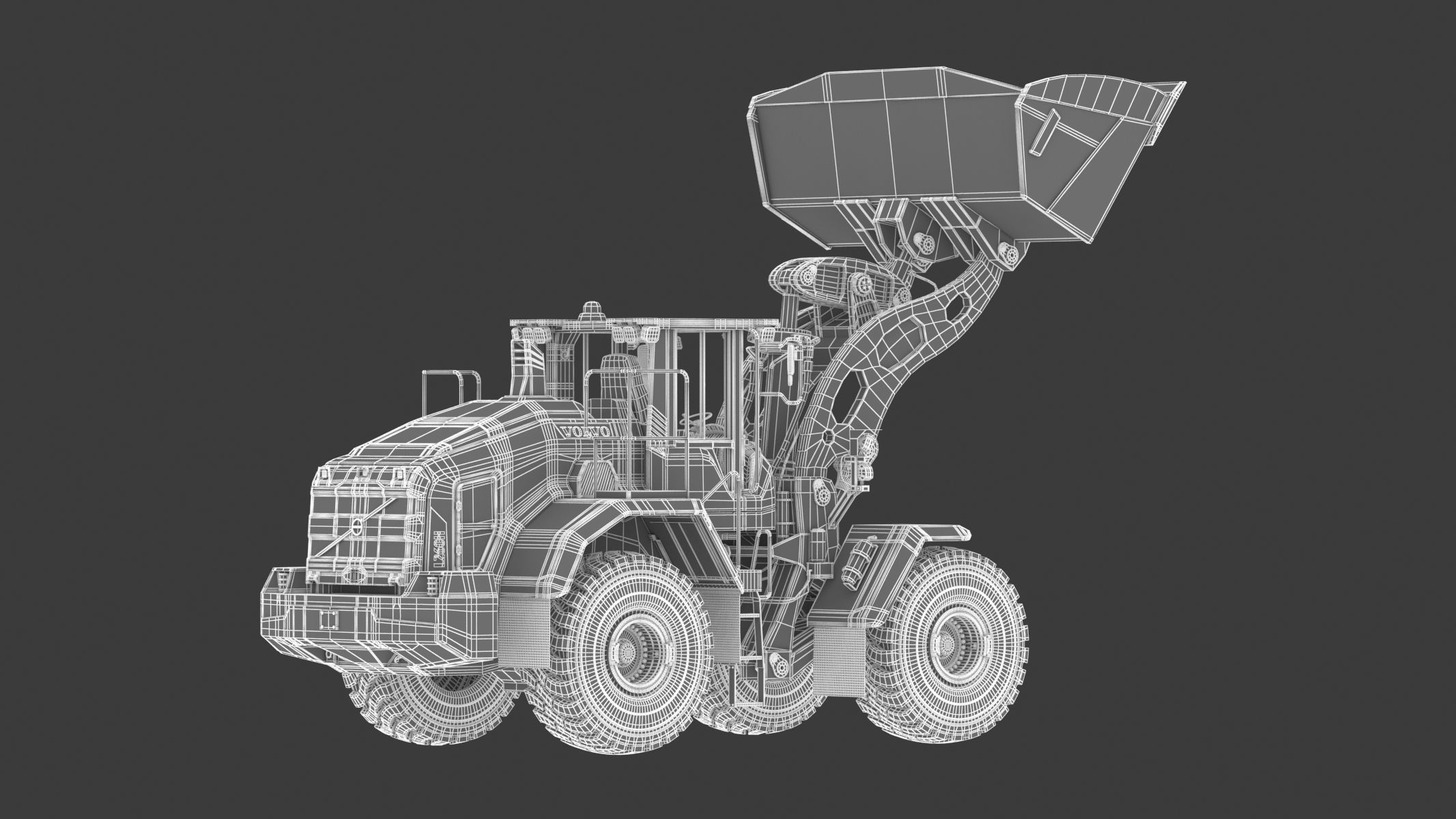 Volvo L260H Wheel Loader 3D model_20