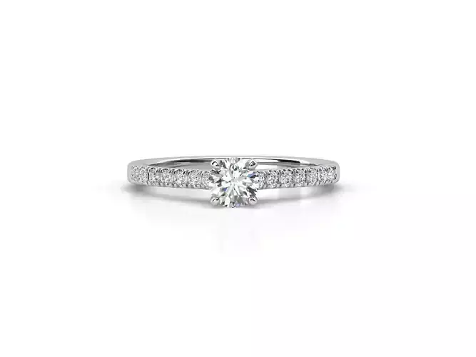 ZDR007 solitaire diamond engagement ring