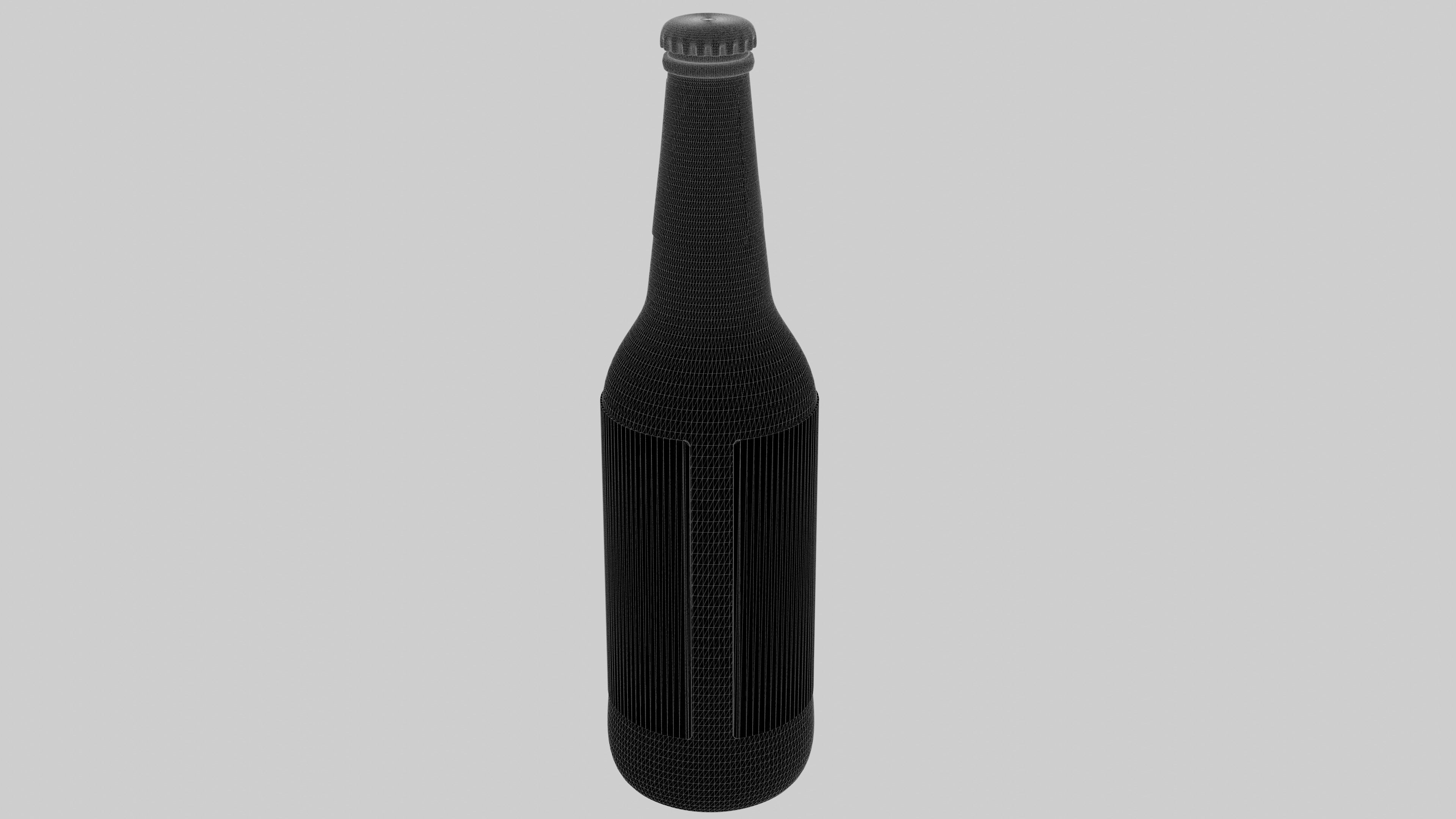 Russian beer bottle 3D model_6