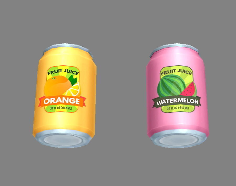 Carbonated drinks - Cans - Coca-Cola - soda - Recyclable wastes Low-poly 3D model_6
