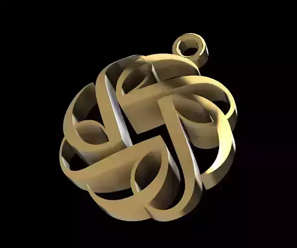 Flower pendant 3d printing file