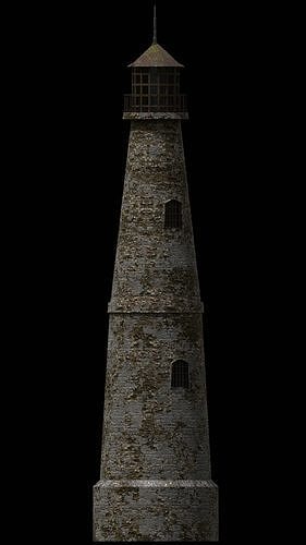 Old light house Free 3D model