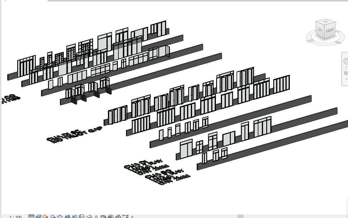 Customized xingfa aluminum doors Low-poly 3D model_5