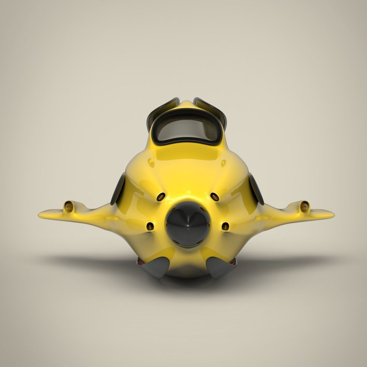 Spacecraft spaceship 3D model_1